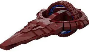 ZITIANYOUBUILD Custom MOC-113904 Vulcan Dkyr Class Warship Model (615 Parts) Toys Gift