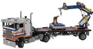 ZITIANYOUBUILD Custom MOC-122921 Freightliner and All-terrain Forklift Blocks Set (2207 Parts)