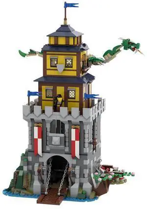 ZITIANYOUBUILD Custom MOC-85818 Japanese Medieval Castle Model(1362PCS) Building Toys Set Gift