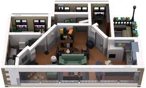 ZITIANYOUBUILD Custom MOC-87960 Part 2 Suites Building Modification of Set 21328 Set 1588pcs