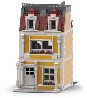ZITIANYOUBUILD Custom MOC-96365 Street Scene Modular House Model(992PCS/Orange) Toys Gift