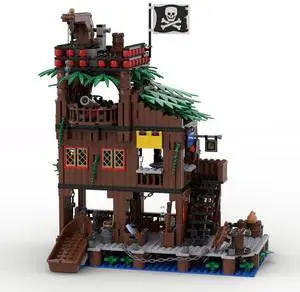 ZITIANYOUBUILD Custom MOC-127727 Pirate Tavern 919 Parts Toys Gift Perfect for christmas