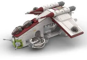 ZITIANYOUBUILD Custom MOC-103992 Tech Low-altitude Assault Transport Vehicle Model (1380 Parts)