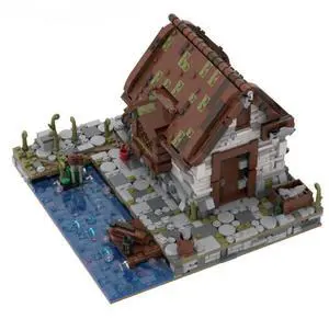 ZITIANYOUBUILD Custom MOC-136699 Cityscape Series Seaside Fishermans House 1575 Parts