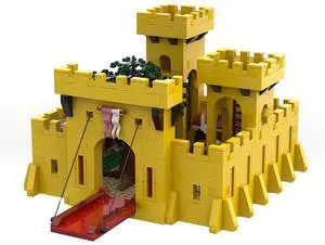 ZITIANYOUBUILD Custom MOC-146039 Classic Yellow Castle From 1978 (1178pcs) Modular Building