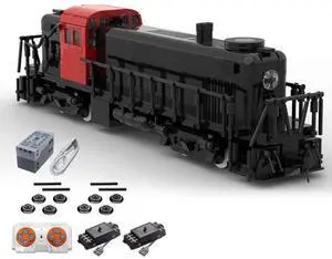 ZITIANYOUBUILD Custom MOC-118290 RS-3 New Haven V2 Train Model (1206 Parts/Dynamic Version)