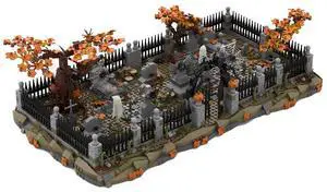 ZITIANYOUBUILD Custom MOC-118177 Medieval Haunted Cemetery (2025 Parts) Toys Gift for Christmas