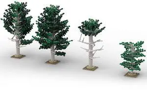 ZITIANYOUBUILD Custom MOC-102650 Whitebark Pine Set Trains Sand Table Scene(724PCS)Toys Gift