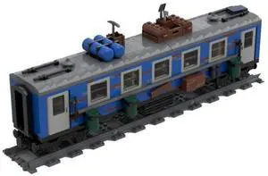 ZITIANYOUBUILD Custom MOC-39892 Rail Train Carriage 720 Parts Toys Gift for Christmas