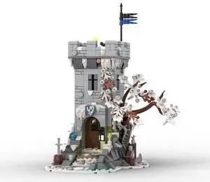 ZITIANYOUBUILD Custom MOC-191292 Medieval Winter Themed Watch Tower Building Set 700 Parts