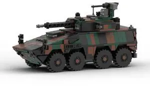ZITIANYOUBUILD Custom MOC-161767 Scale BOXER-8×8 Tank Armored Vehicle Building 840 Parts