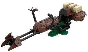ZITIANYOUBUILD Custom MOC-105417 Scout Trooper Speederbike (1283 Parts) Toys Gift for Christmas