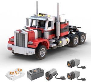 ZITIANYOUBUILD Custom MOC-138325 Tech Semi-trailer Truck Model 1538 Parts (Dynamic Version)