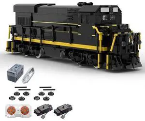 ZITIANYOUBUILD Custom MOC-116993 GE-U18B-SCL Large Train 1408 Parts Toys Gift for Christmas