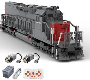 ZITIANYOUBUILD Custom MOC-112383 Southern Pacific SD40T-2 (1918 Parts/Dynamic Version)