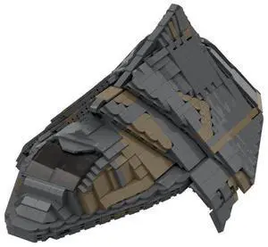 ZITIANYOUBUILD Custom MOC-127310 Goauld TelTak Sci-fi Battleship Model 1353 Parts
