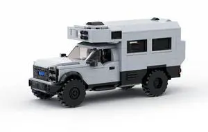 ZITIANYOUBUILD Custom MOC-136462 Caravan Model (606 Parts/Grey) Toys Gift for Christmas