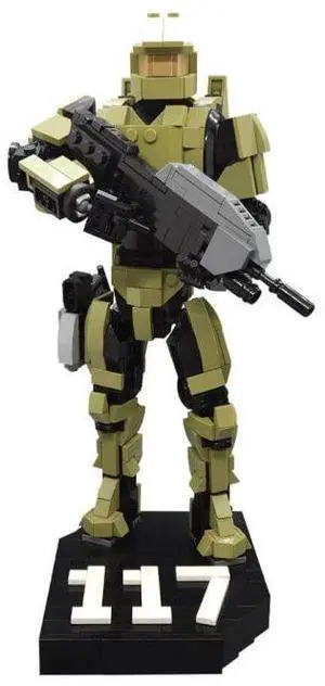 ZITIANYOUBUILD Custom MOC-177912 Master Chief Mech Warrior Building Blocks Set (572 Parts)
