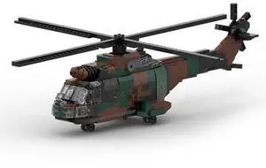 ZITIANYOUBUILD Custom MOC-122710 SA330 Transport Helicopter Model (933 Parts) Toys Gift