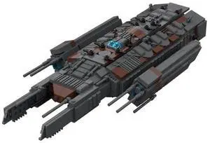 ZITIANYOUBUILD Custom MOC-128161 Asuran Sci-fi Battleship Model (1003 Parts) Toys Gift