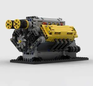 ZITIANYOUBUILD Custom MOC-171736 V8 Crossplane Crankshaft Simulation Building Block (844 Parts)