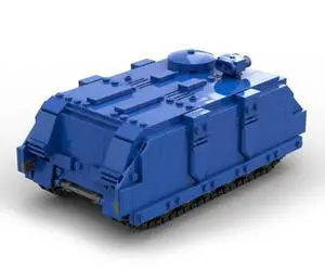 ZITIANYOUBUILD Custom MOC-93680 Military War Rhino Armored Carrier Model (664 Parts)