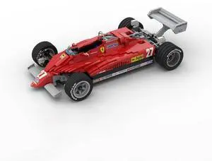 ZITIANYOUBUILD Custom MOC-43749 1/8 Scale 126C2 Racing Car Building Blocks Set (1868 Parts)