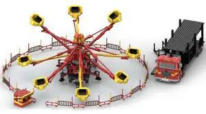 ZITIANYOUBUILD Custom MOC-50552 Octopus Fairground ride 1673+ Parts Toys Gift for Christmas