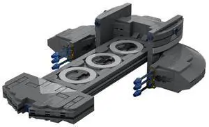 ZITIANYOUBUILD Custom MOC-125615 Bilskirnir-class Space Wars Ship Sci-Fi Spacecraft 776 Parts