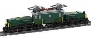 ZITIANYOUBUILD Custom MOC-124952 Swiss Crocodile Train Model (1424 Parts/Green) Toys Gift