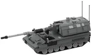 ZITIANYOUBUILD Custom MOC-24831 Pzh-2000 Self-Propelled Howitzer Model (1241 Parts/Gray)