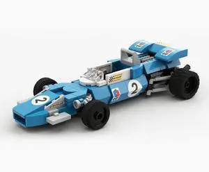 ZITIANYOUBUILD Custom MOC-56793 1/27 Scale 60s 4-Car Racing Collection Blocks Set (656 Parts)