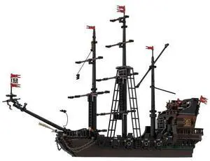 ZITIANYOUBUILD Custom MOC-36789 Medieval Pirate Ship 1411 Parts Toys Gift for Christmas