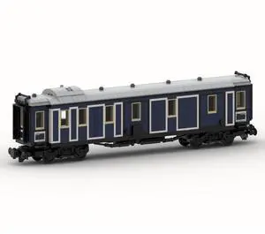 ZITIANYOUBUILD Custom MOC-130785 Bavarian Express Train Baggage Wagon (8w) (955 Parts)