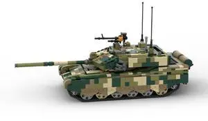 ZITIANYOUBUILD Custom MOC-183439 TYPE-99A Main Battle Tank 1/35 Scale Model 1606 Parts