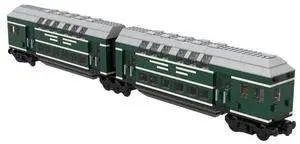 ZITIANYOUBUILD Custom MOC-139977 German Trains Carriage Doppelstockwagen Model (1614 Parts)