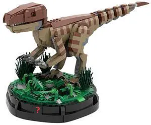 ZITIANYOUBUILD Custom MOC-175051 Velociraptor Statue Building Blocks Set (1353 Parts)