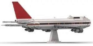 ZITIANYOUBUILD Custom MOC-138984 747-200 Series Airplane Set Creative Ornament (1546 Parts)