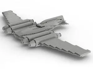 ZITIANYOUBUILD Custom MOC-104471 J-type Diplomatic Barge v2 Sci-Fi Warship Model (537 Parts)