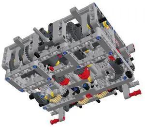 ZITIANYOUBUILD Custom MOC-14405 Sequential Dual-Clutch Gearbox (DSG) 8 Speeds Engine 713 Parts