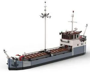 ZITIANYOUBUILD Custom MOC-87964 2 Bay Cargo Boat Model 1961 Parts Toys Gift for Christmas