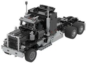 ZITIANYOUBUILD Custom MOC-75363 &MOC-72820 RC Semi Truck Hauler 1447 Parts Gift for Christmas