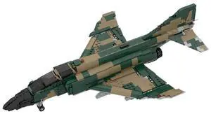 ZITIANYOUBUILD Custom MOC-178143 F-4 Phantom II AIR FORCE Fighter-bomber Blocks Set 952 for Christmas