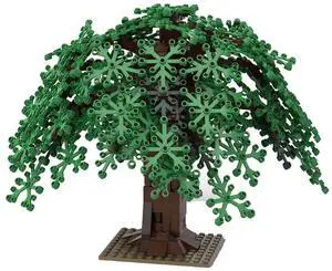 ZITIANYOUBUILD Custom MOC-102188 Willow Tree Trains Sand Table Scene 376 Parts for Christmas
