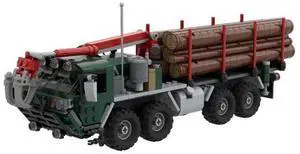 ZITIANYOUBUILD Custom M985 HEMTT Log Truck Small Particles 737 Parts Toys Gift for Christmas