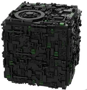 ZITIANYOUBUILD Custom MOC-112646 Borg Cube Warship 1363 Parts Toys Gift for Christmas