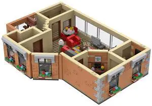 ZITIANYOUBUILD Custom MOC-80890 HIMYM Apartment 886 Parts Toys Gift for Christmas