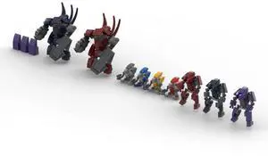 ZITIANYOUBUILD Custom MOC-112195 Sci-Fi Space Wars Army Robot Model 429 Parts for Christmas