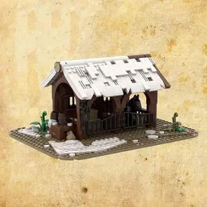 ZITIANYOUBUILD Custom 419pcs/set MOC-96457 Medieval Stable Shaped 419 Parts for Christmas