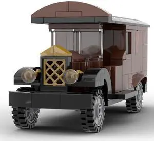 ZITIANYOUBUILD Custom MOC-51949 Chocolatier Van Model 187 Parts Kids Gift for Christmas